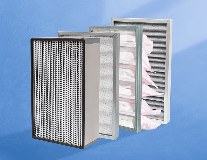 Фильтры класса грубой, тонкой и HEPA-очистки